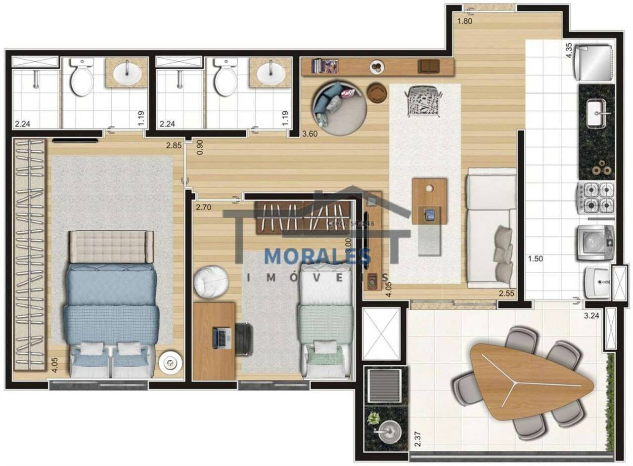 Apartamento à venda com 2 quartos, 64m² - Foto 14